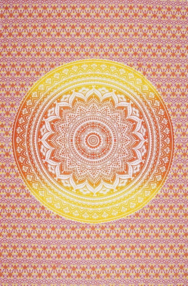 
                  
                    Use this design to bring harmony into your life. It is specifically beneficial to those who are on a spiritual journey and practice yoga and meditation on a regular basis.  The tapestry can be used as a wall hanging, a bed sheet, picnic blanket, meditation/yoga mat, wall art, curtain or any other form of home décor. Give your wall/room a complete make-over with this tapestry while simultaneously enjoying its healing and energizing benefits.
                  
                