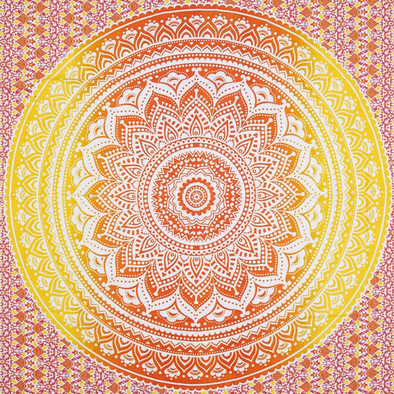 
                  
                    Use this design to bring harmony into your life. It is specifically beneficial to those who are on a spiritual journey and practice yoga and meditation on a regular basis. The tapestry can be used as a wall hanging, a bed sheet, picnic blanket, meditation/yoga mat, wall art, curtain or any other form of home décor. Give your wall/room a complete make-over with this tapestry while simultaneously enjoying its healing and energizing benefits.
                  
                