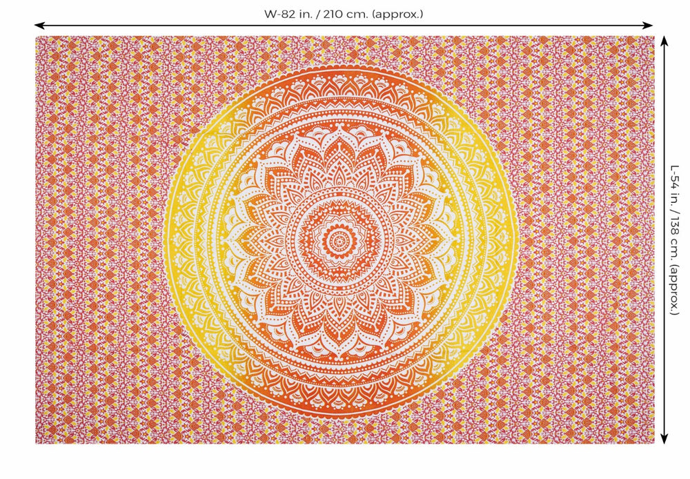 
                  
                    Use this design to bring harmony into your life. It is specifically beneficial to those who are on a spiritual journey and practice yoga and meditation on a regular basis. The tapestry can be used as a wall hanging, a bed sheet, picnic blanket, meditation/yoga mat, wall art, curtain or any other form of home décor. Give your wall/room a complete make-over with this tapestry while simultaneously enjoying its healing and energizing benefits.
                  
                